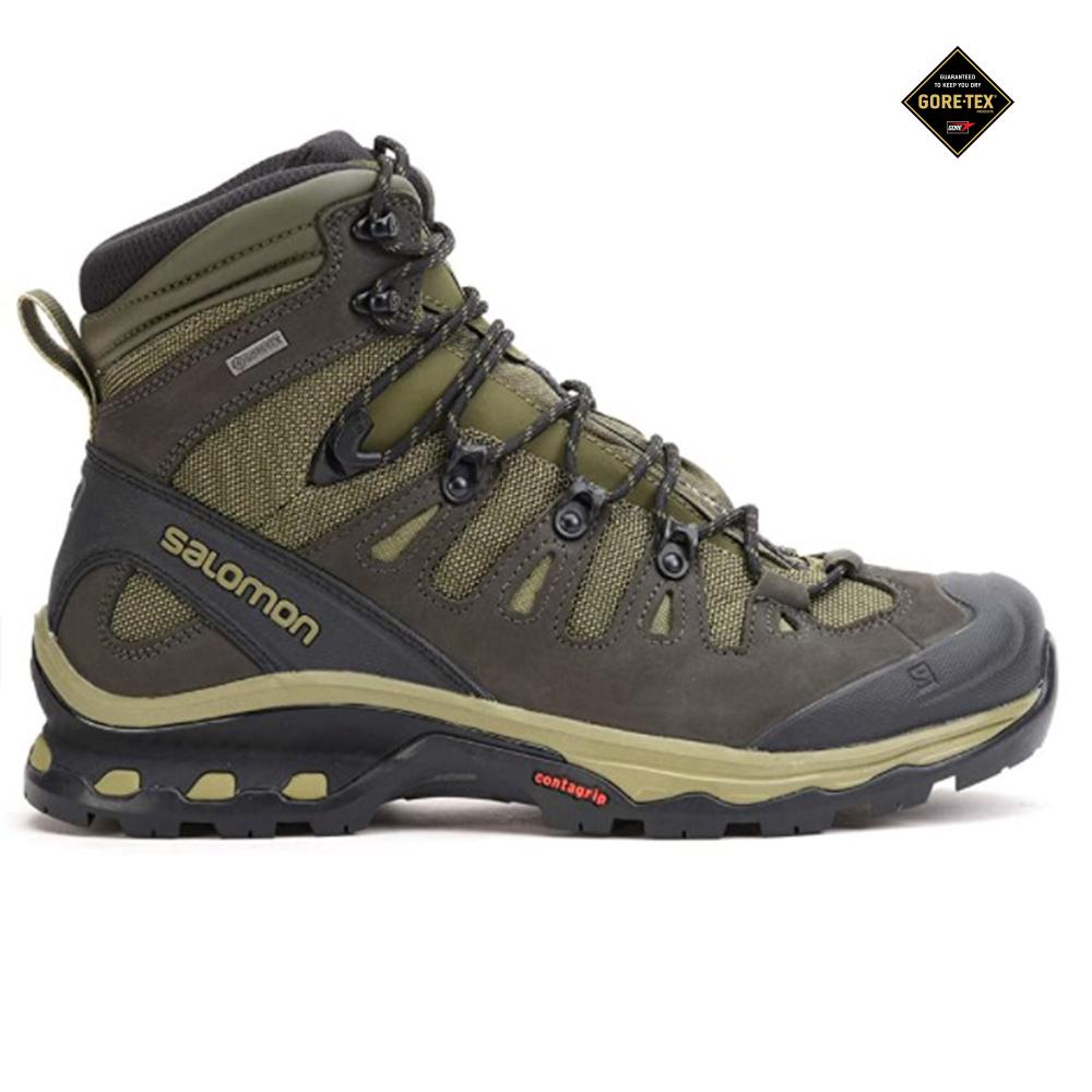 Salomon Singapore Mens Hiking Boots - QUEST 4D 3 GORE-TEX Olive | 58901-ORGY